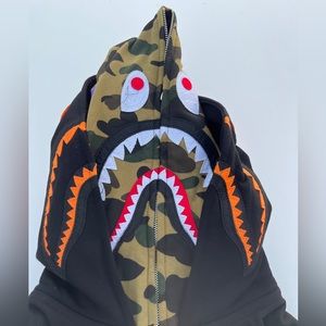 Bape Camo Shark Full zip hoodie